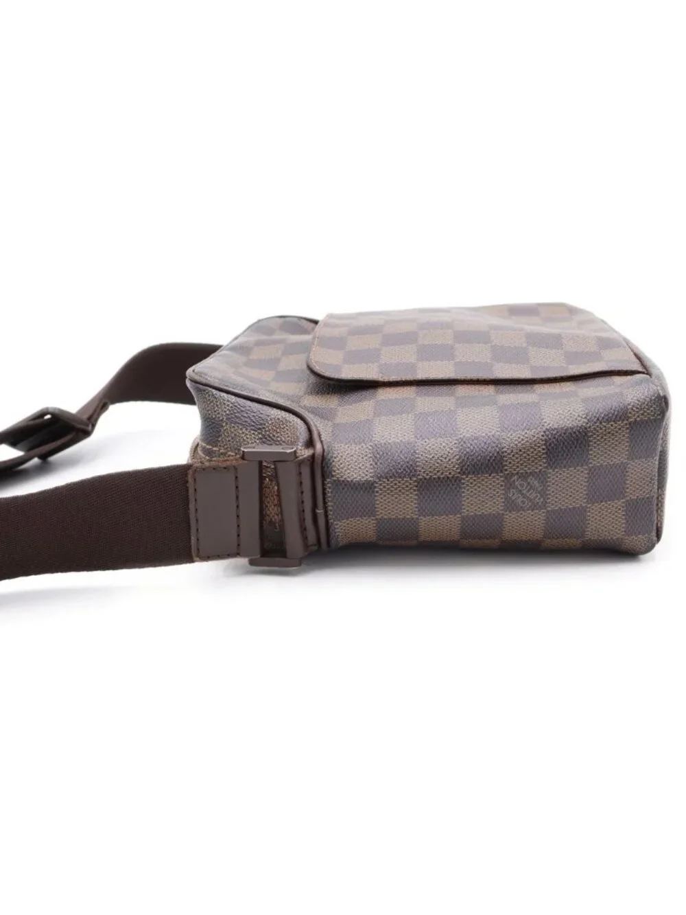 Louis Vuitton Damier Ebene Olaf PM Shoulder Bag Brown